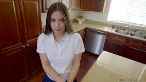 Neat Lucy Doll is roughed by stepdad for eating candy before dinner