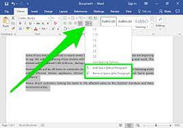 Line And Paragraph Spacing Computer Applications For Managers