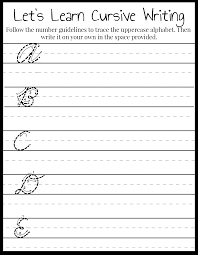 Learn the entire cursive alphabet with these free cursive writing practice sheets. Learning Cursive Writing Uppercase Letters 1 Extreme Couponing Mom