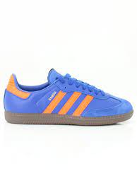 adidas Original Samba OG Trainer in Blue/Orange - Northern Threads