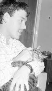 Robin77b with cat Isis