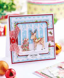Free downloads christmas cards templates keni candlecomfortzone. Decoupage Woodland Christmas Cards Free Card Making Downloads Card Making Digital Craft Crafts Beautiful Magazine