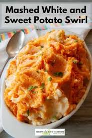 Holiday Worthy Potato And Sweet Potato Mash With No Sugar Recipe White Sweet Potato Recipe Thanksgiving Sweet Potato Recipes Sweet Potato Recipes