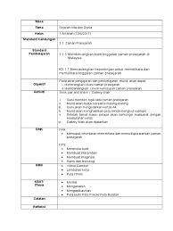 Zaman prasejarah di dunia biasanya dibahagikan kepada empat iaitu zaman paleolitik, zaman mesolitik, zaman neolitik, dan zaman logam. 1 Amanah 13 April