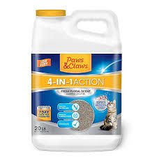 It clumps like concrete and won't make your house stink. Paws Claws 4 In 1 Fresh Floral Scented Clumping Cat Litter 20 Lb Jug At Tractor Supply Co