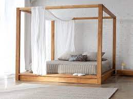 4 Post Bed Modern Canopy Bed Canopy Bed Frame Platform Canopy Bed