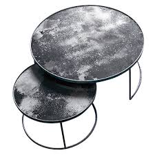 Notre Monde Heavy Aged Coffee Table Set Allissias Attic Table Basse Mobilier