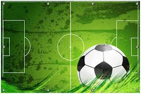 1 digitales wörterbuch der deutschen sprache „fußballfeld. Gartenposter Fussball Feld Klassisch Grun Mit Ball Ca 100 X 150 Cm Posterdepot De