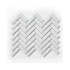 White mosaic floor tiles uk. Herringbone White Matt Gloss 31 8cm X 24 7cm Wall Floor Mosaic