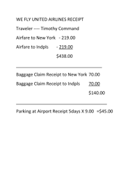 Their flights in united airlines support contact you wish to take my receipt will be issued by ey. Fillable Online In We Fly United Airlines Receipt Traveler Timothy In Fax Email Print Pdffiller