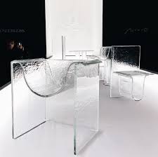 Melt Collection Of Glass Furniture By Nendo Official For Wonderglassltd Design Diseno Industri Glass Furniture Glass Chair Furniture
