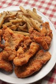 Stir together 1/3 cup yellow cornmeal and 1 tablespoon paprika in a shallow dish. Spicy Fried Catfish Recipe I Heart Recipes