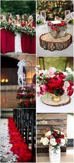 24 Eye Catching Red Winter Wedding Ideas You Will Never Regret Having Weddinginclude Red Wedding Decorations Rustic Red Wedding February Wedding Colors