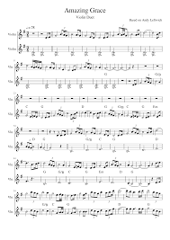 Amazing grace melody for violin. Amazing Grace Violin Duet Sheet Music For Violin String Duet Musescore Com