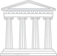 Cartoon Drawings Of Greek Gods Clip Art Of A Greek Temple Greek Drawing Greek Temple Greek Art