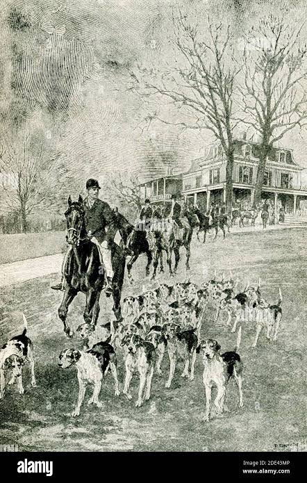 Fox hunt 19th century hi-res stock photography and images - Alamy