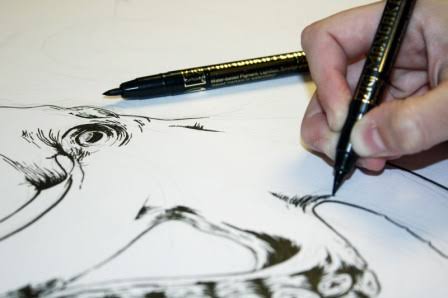 KREATIVNÍ TVOŘENÍ | Mangaka Flexible Fine 010 Black Kuretake | VÝTVARNÉ  POTŘEBY - WWW.ARTIES.CZ