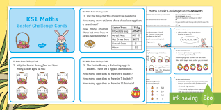 Just print them out, read the instructions carefully and photocopy any sheets you need. Ks1 Easter Themed Maths Challenge Cards Maths Activities