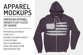 Download Zip Up Hoodie Flex Fleece Mockups Design Cuts