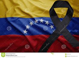 Bandera De Venezuela Con La Cinta De Luto Negra Imagen De Archivo Imagen De Bandera Cinta 96043545
