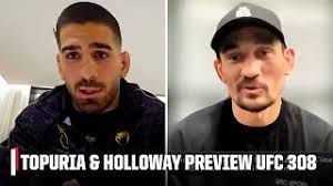 Ilia Topuria and Max Holloway have TENSE interview while previewing UFC 308 