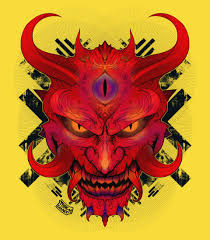 The hannya mask has a very important role in japanese theatre and arts. Artstation Red Hannya Mask Max Silveira