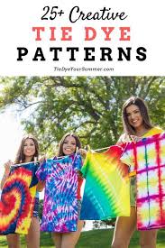 Trendymami.com has been visited by 10k+ users in the past month 25 Creative Tie Dye Patterns Full Tutorials With Photos And Videos Of All The Steps To Make T Tie Dye Patterns Diy Diy Tie Dye Techniques Diy Tie Dye Shirts