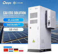 Deye Ge-F60 Lithium Battery Cabinet 60kwh 100kwh 1MW Bess Energy Storage  Container Solar System for House Commerical