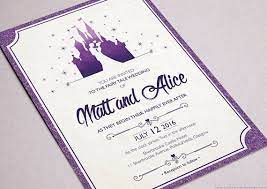 Fairytale Wedding Disney Wedding Invitations Customised Disney Wedding Invitations Disney Wedding Theme Fairytale Wedding Invitations