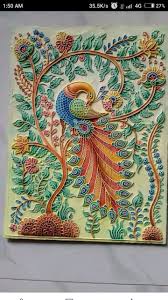 Peacock Persian Art Painting Mural Art Design 3d Relief Art Are you looking for free relief painting templates?