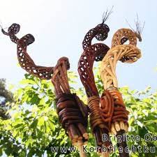 gartenfackeln weiden flechten selber machen garten gartenfackel