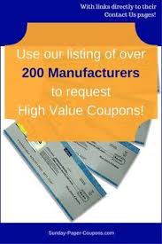 Free Coupons By Mail How To Get Coupons In The Mail Free Coupons By Mail Coupons By Mail Manufacturer Coupons