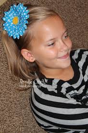 Polka Dot Flower Hair Clips!