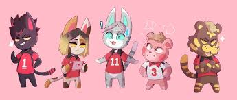 I do not own any pictures & doujinshi. Erky Sydnova 44 On Twitter Nekoma Haikyuu Animalcrossing