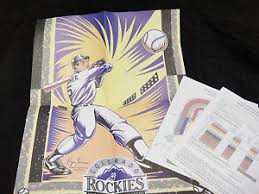 Details About Colorado Rockies Mlb 1993 Inaugural Season Ryan Turner Poster Seating Chart