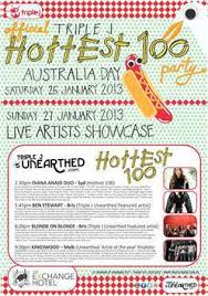 Addanother genre or tag to narrow down your results. Top 5 Triple J Hottest 100 Party Venues 2013 Brisbane