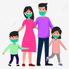 Dukung anak indonesia untuk aktif bermain. Family Protected From Virus Vector Cartoon Image Illustration Family Clipart Family Illustration Png And Vector With Transparent Background For Free Download