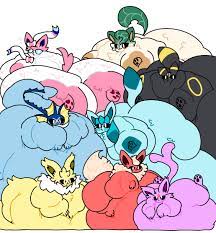 big ass bubble butt eeveelution espeon flareon glaceon huge  breasts jolteon leafeon overweight pokémon (species) pokemon snooz e boi  sylveon umbreon vaporeon 