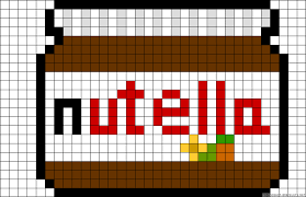 Nutella Perler Bead Pattern Con Imagenes Marcadores De Puntos De Cruz Punto De Cruz Cocina Alfabeto De Punto De Cruz