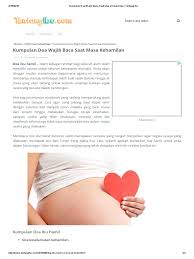 Berikut tujuh amalan untuk ibu hamil menurut ajaran islam yang berhasil popmama.com rangkum. Kumpulan Doa Wajib Baca Saat Masa Kehamilan Tentang Ibu