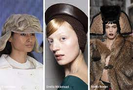 Fall Winter 2020 2021 Hat Trends Runway Headwear Trends Hats Trending Winter Hats