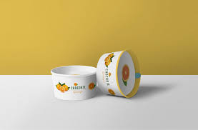 New Mother Dairy Ice Cream Cup Label Mockup Mockup Free Psd Free Logo Mockup Free Mockup