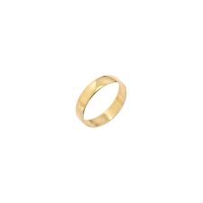 eternity 9ct gold 4mm d shaped plain wedding ring size p