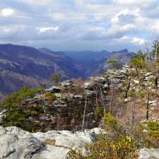 Linville Gorge View From Shortoff Mountain Looking Northward Hawksbill And Table Rock Mountains Line The Easte Table Rock Mountain Linville Gorge Mountains