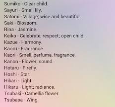 Japanese Girl Names Part 7 Also Kaori Is The Name Of The Girl In Your Lie In April Learnjapanese Japanske Ord Skrivning Navne