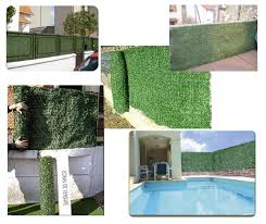 Écran de verdure est une haie synthétique en rouleau 195 à 245 brins en maillage très serré en carré, superposable et découpable sur mesure, ultra dense, imitation vert thuya trois couleurs pvc de haute densité, vert, vert foncé et marron Ecran De Verdure Rouleau De 3 M X H 1 50 M Npm Lille