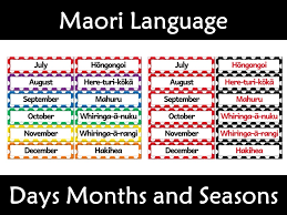 My_sum = my_sum + n print (my_sum). Maori Language Labels Days Months And Numbers New Zealand Te Reo Teaching Resources