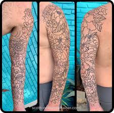 Delicate and colorful, flowers have long been important symbols of natural beauty and life. Japanese Traditional Floral Sleeve In Progress By Scott Cooksey Of Godspeed Tattoo Breckenridge Colorado Album On Imgur