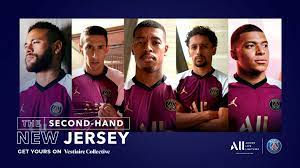 Customize jersey paris saint germain 2019/20 with your name and number. Paris Saint Germain Second Hand Football Jerseys To Win