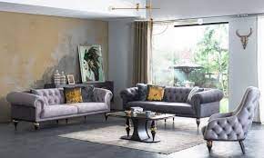 bu evin serin renkleri sik dekorasyona taze bir nefes katiyor ev gezmesi oturma odasi takimlari ikea oturma odasi oturma odasi fikirleri